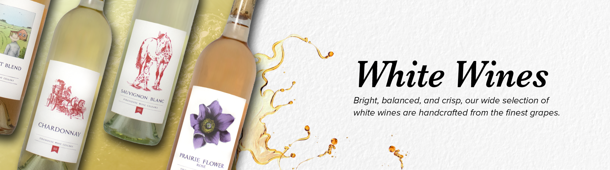 White Wines at Firehouse Wine Cellars