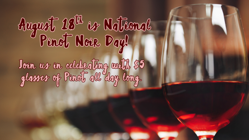 National Pinot Noir Day at Firehouse Wine Cellars