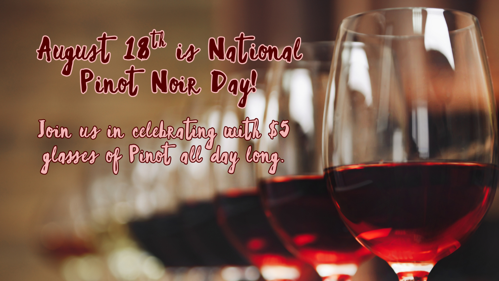 National Pinot Noir Day at Firehouse Wine Cellars