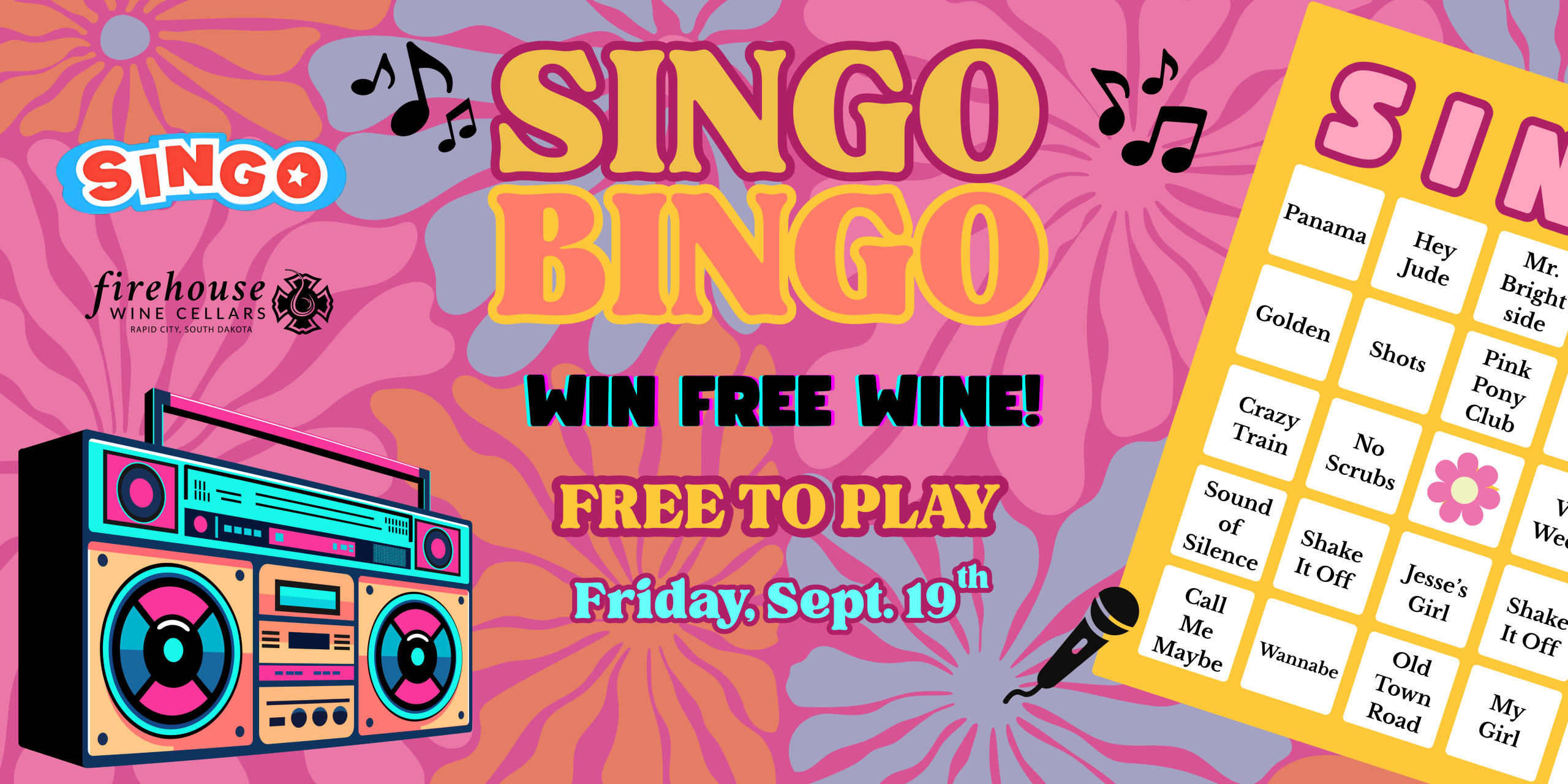 Singo Bingo at Firehouse Wine Cellars in Rapid City SD