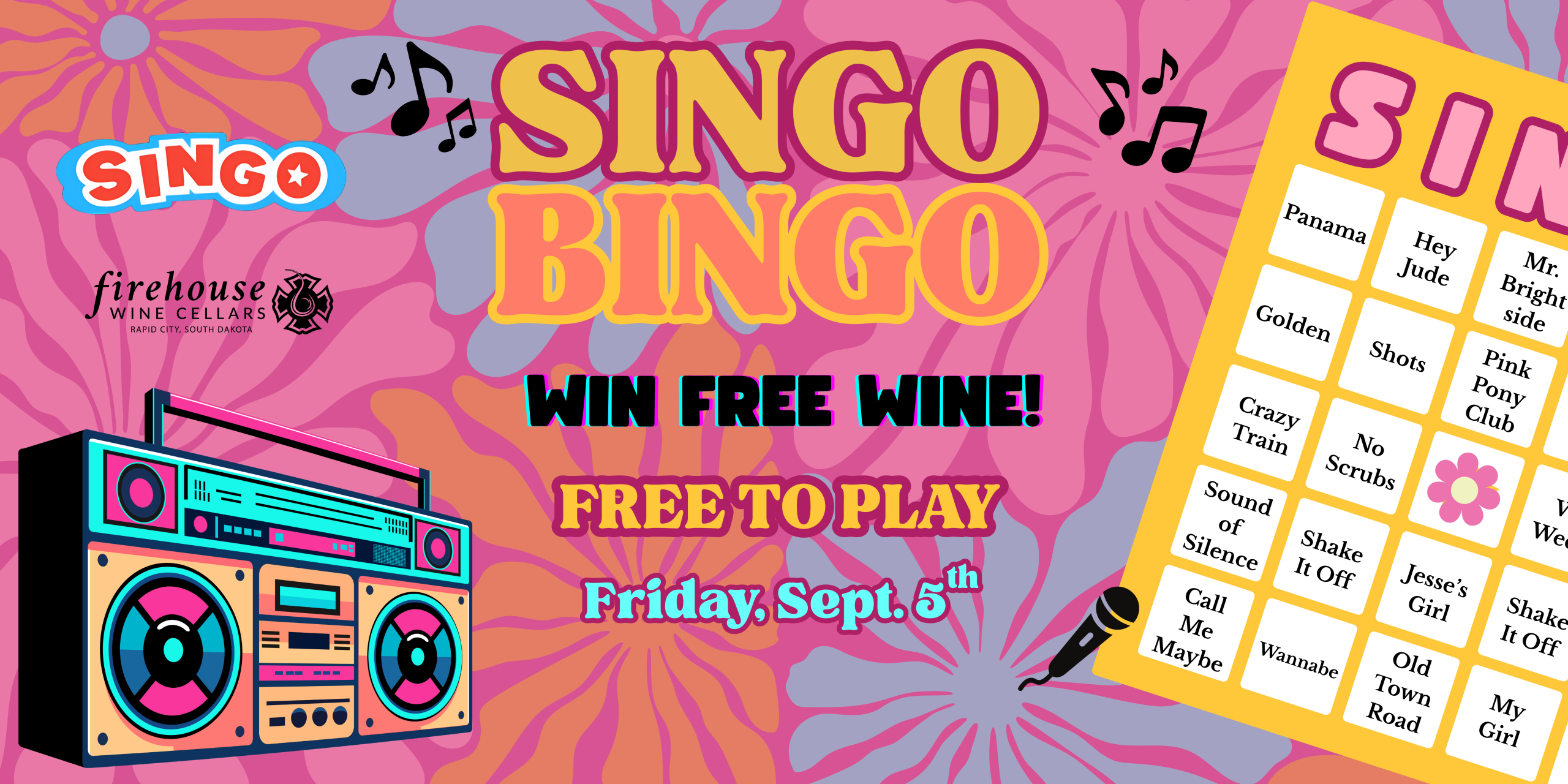 Singo Bingo at Firehouse Wine Cellars